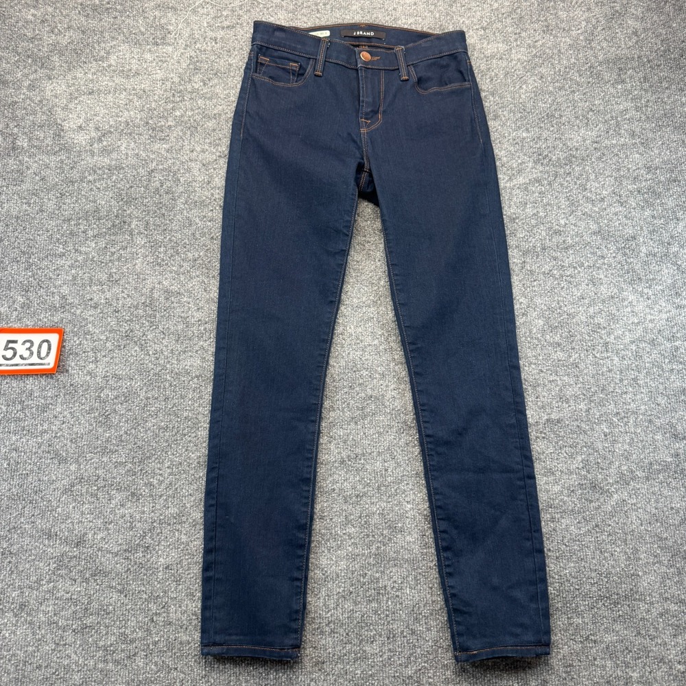 J Brand Jeans Women 25 Blue Denim Dark Wash Stretch Americana Skinny Leg 811T289